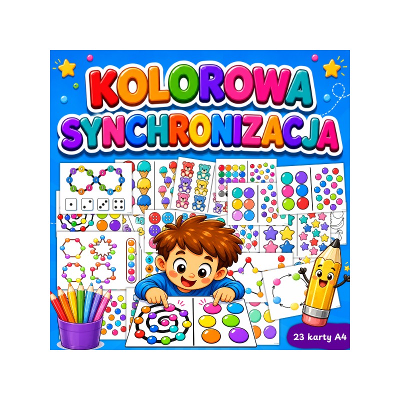 Integracja bilateralna – 150 kart pracy PDF do wydruku dla dzieci