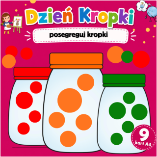 Dzień Kropki – posegreguj kropki | Karty pracy PDF do druku