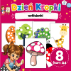 Dzień Kropki – wyklejanki | Karty pracy PDF do druku dla dzieci