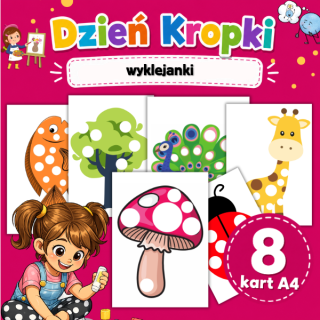 Dzień Kropki – wyklejanki | Karty pracy PDF do druku dla dzieci