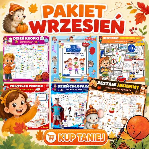 Pakiet Wrzesień dla Przedszkola – 6 Zestawów PDF