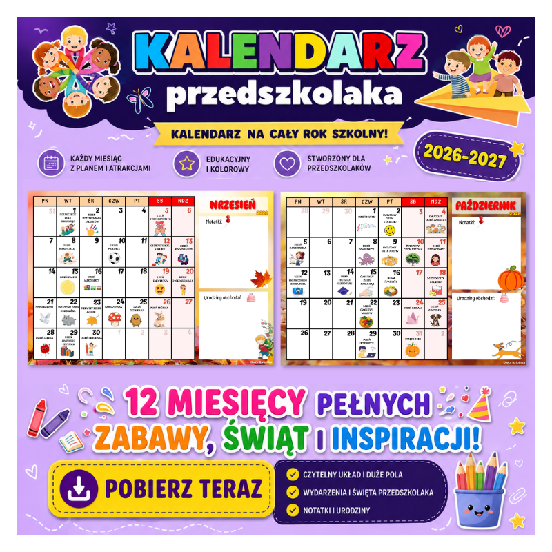 Kalendarz dni nietypowych 2026-2027