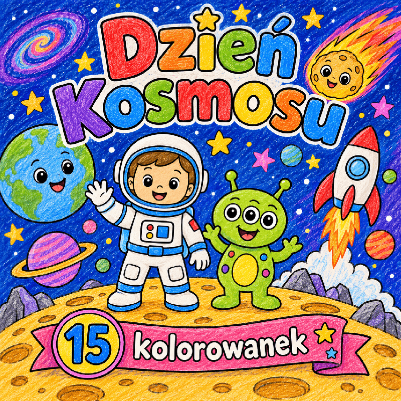 DZIEŃ KOSMOSU- kolorowanki
