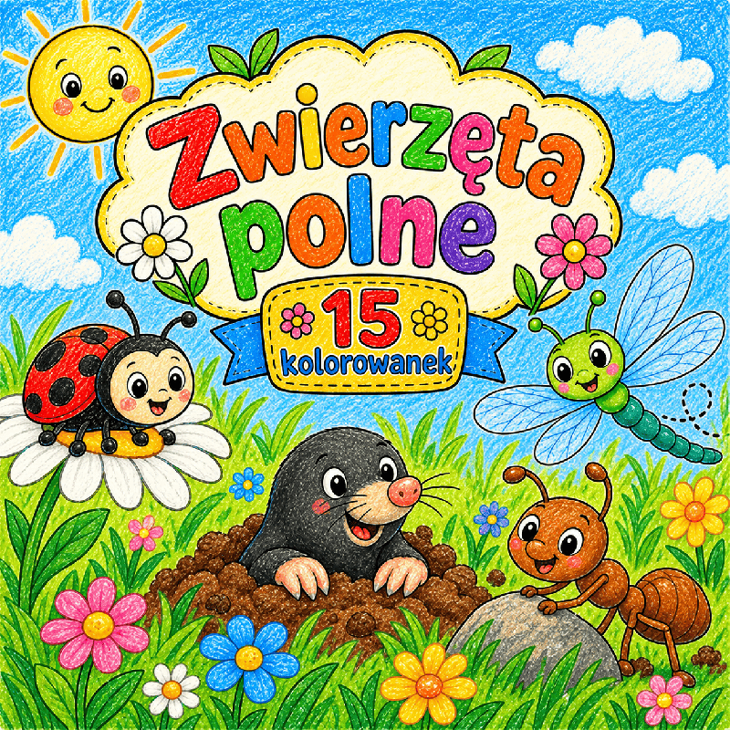 ZWIERZĘTA POLNE- kolorowanki