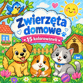 ZWIERZĘTA DOMOWE- kolorowanki