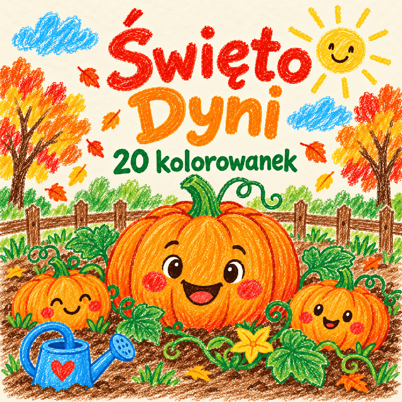 DZIEŃ DYNI - kolorowanki