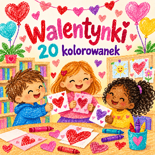 WALENTYNKI - kolorowanki