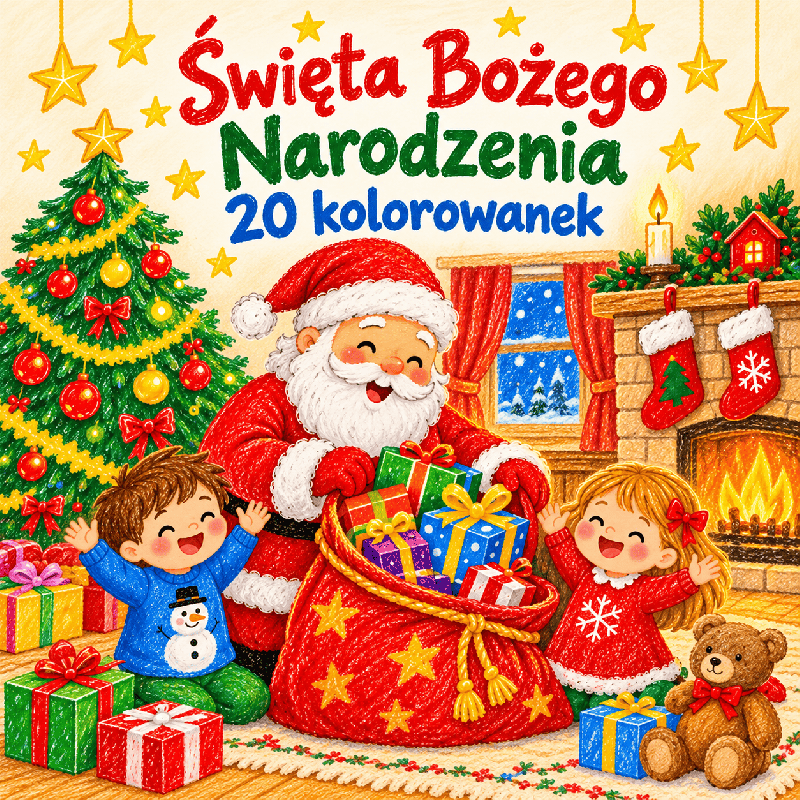 ŚWIĘTA BOŻEGO NARODZENIA - kolorowanki