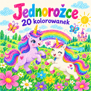 JEDNOROŻCE - kolorowanki