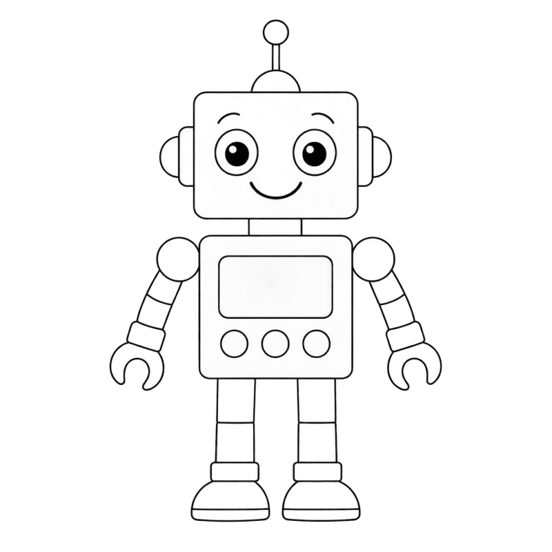 ROBOTY - kolorowanki