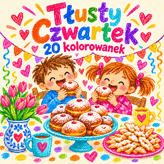 TŁUSTY CZWARTEK - kolorowanki