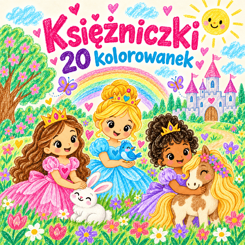 KSIĘŻNICZKI - kolorowanki