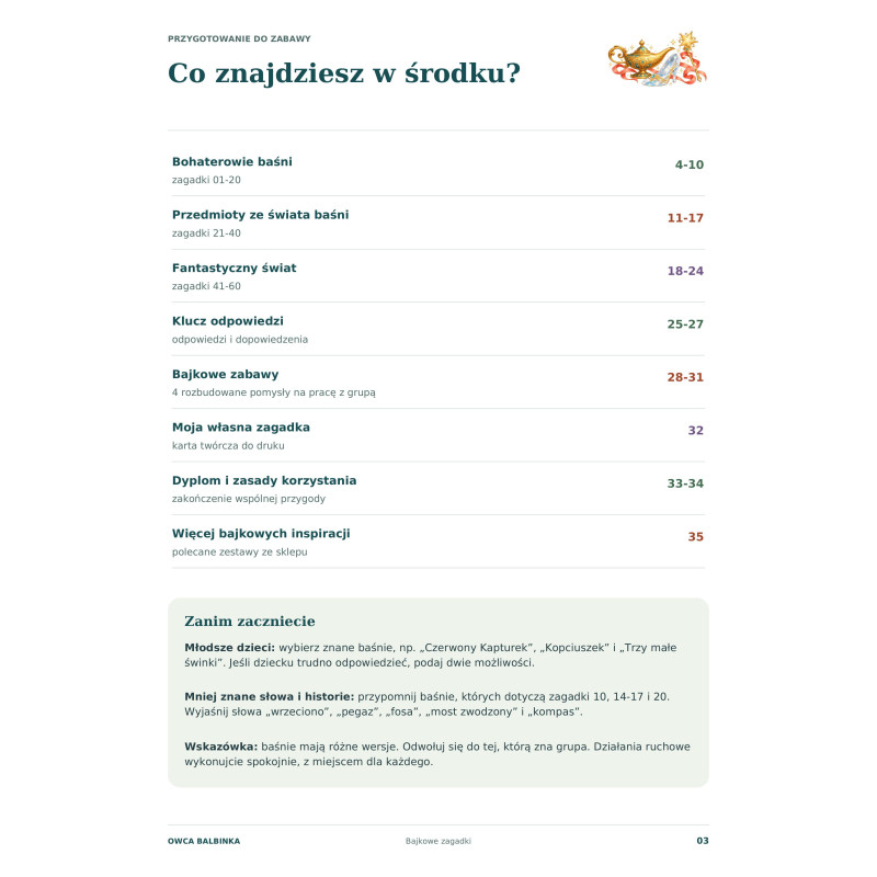 BAJKOWE ZAGADKI – Zgaduj, Myśl i Odkrywaj