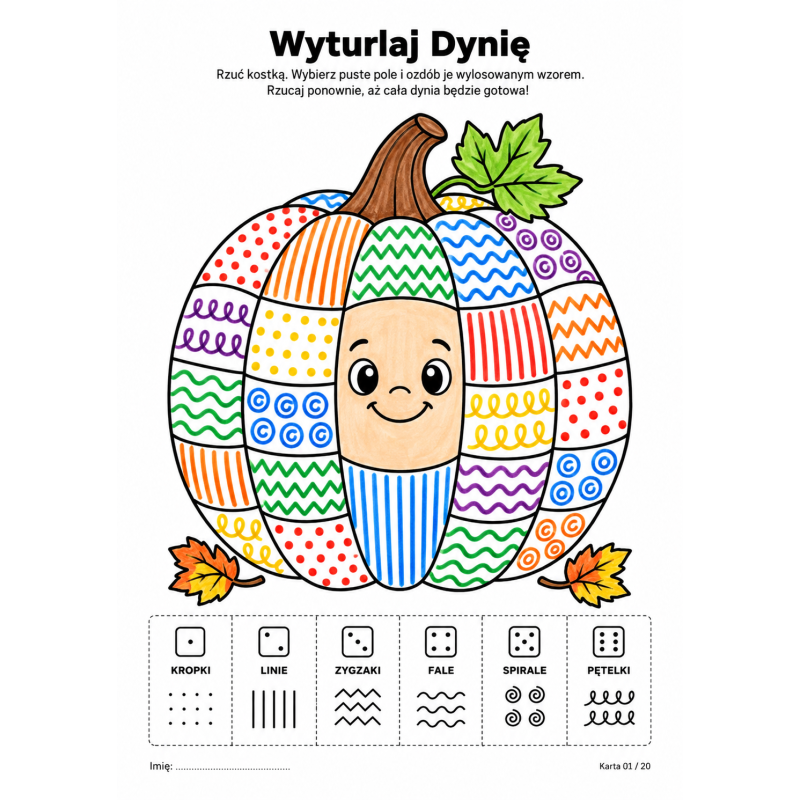 Wyturlaj Dynię – 20 kart pełnych kreatywnej zabawy.